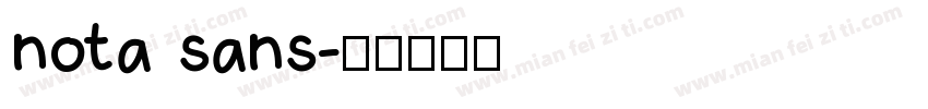 nota sans字体转换